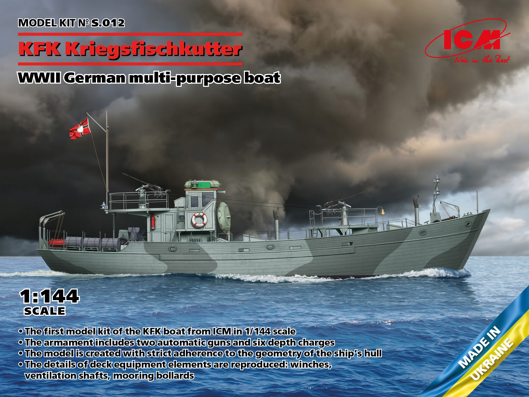 ICMS012 - KFK Kriegsfischkutter WWII German multi-purpose boat