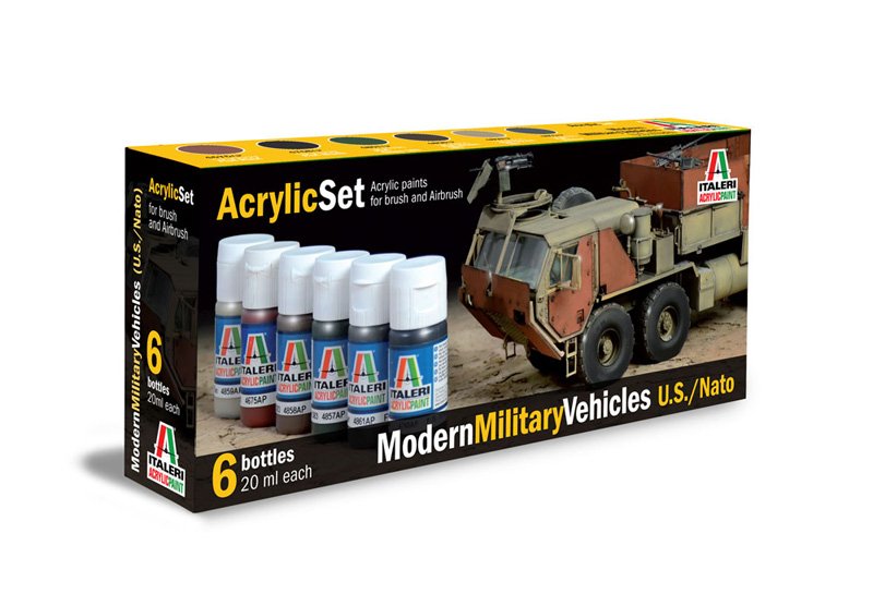 442AP - ACRYLIC SET: MODERN MILITARY VEH.(U.S./NATO)