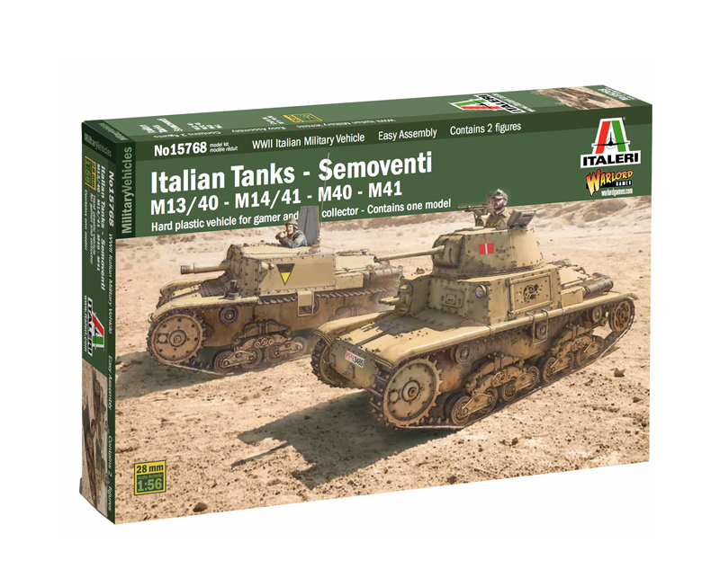 15768 - Italian Tanks - Semoventi M13/40 - M14/41 - M40 - M41 (1 : 56)