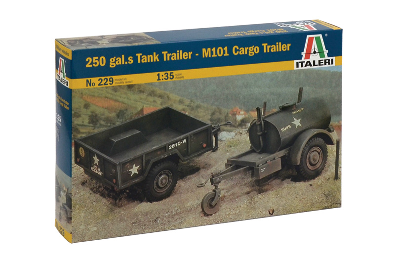 0229 - 250 gal.s Tank Trailer - M101 Cargo Trailer