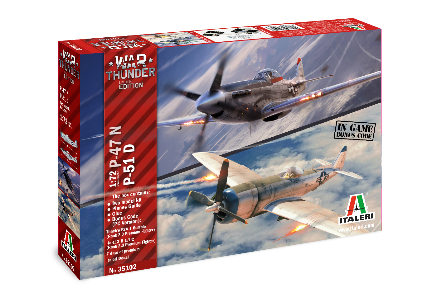 35102 - WAR THUNDER - P-47 N & P-51 D (1 : 72)