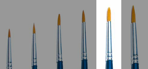 2   BRUSH SYNTHETIC ROUND - SINGLE PACK