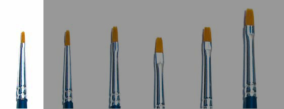 000 BRUSH SYNTHETIC FLAT - SINGLE PACK