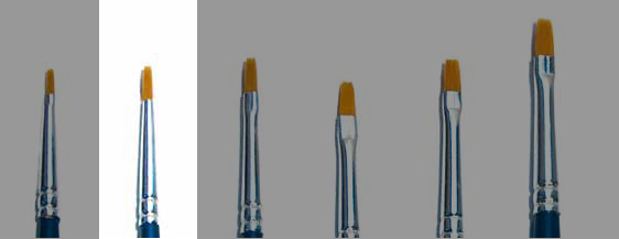 00  BRUSH SYNTHETIC FLAT - SINGLE PACK