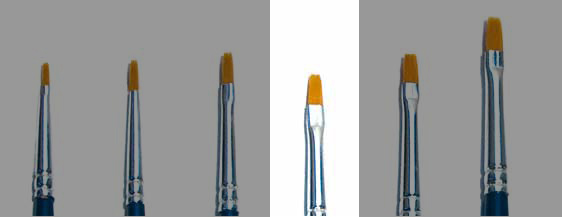 1   BRUSH SYNTHETIC FLAT - SINGLE PACK
