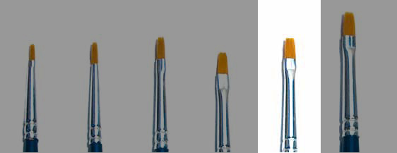 2   BRUSH SYNTHETIC FLAT - SINGLE PACK