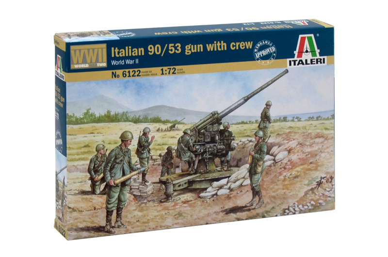 6122 - ITALIAN 90/53 GUN with CREW
