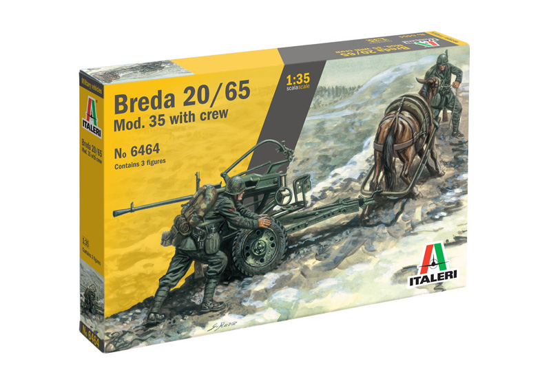 6464 - HORSE DRAWN BREDA 20/65 with CREW