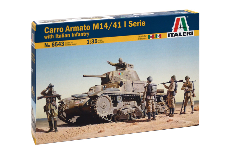 6543 - CARRO ARMATO M14/41 with Italian Infantry
