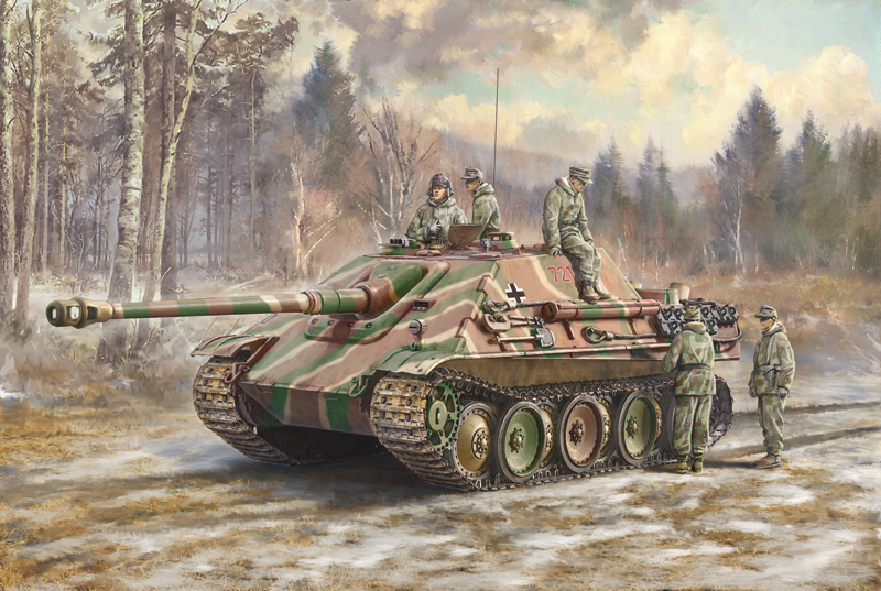 6564 - Sd.Kfz.173 JAGDPANTHER with winter crew