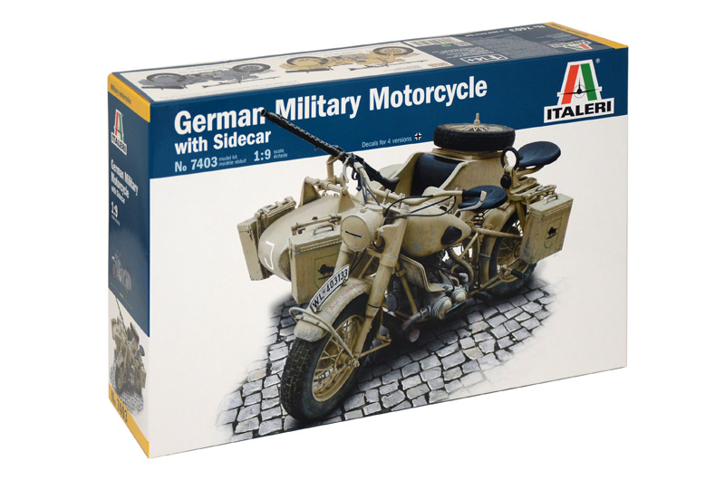 7403 - German Military Motorcycle with side car