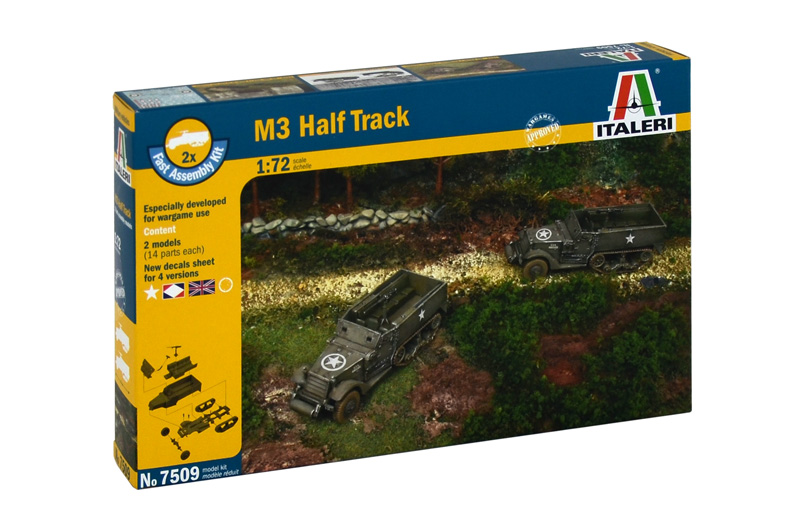 7509 - M 3 HALF TRACK  (FAST ASS.)  2 PCS