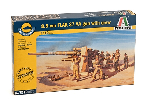 7512 - 8.8 cm. FLAK 37 AA Gun - FAST ASSEMBLY