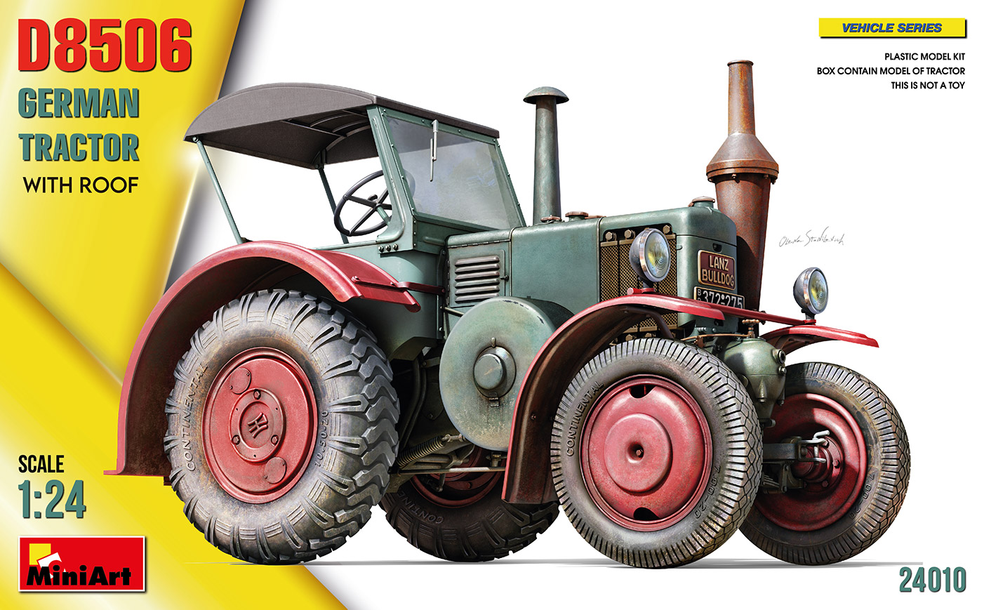 MA24010 - German Tractor D8506 w/Roof