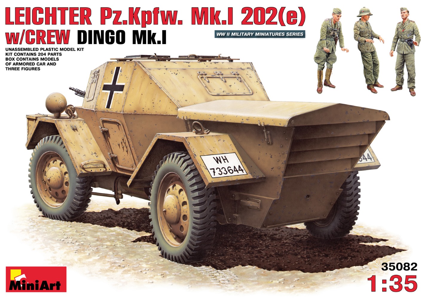 MA35082 - LEICHTER PZ. KPFW MK1 202 (e) W/CREW