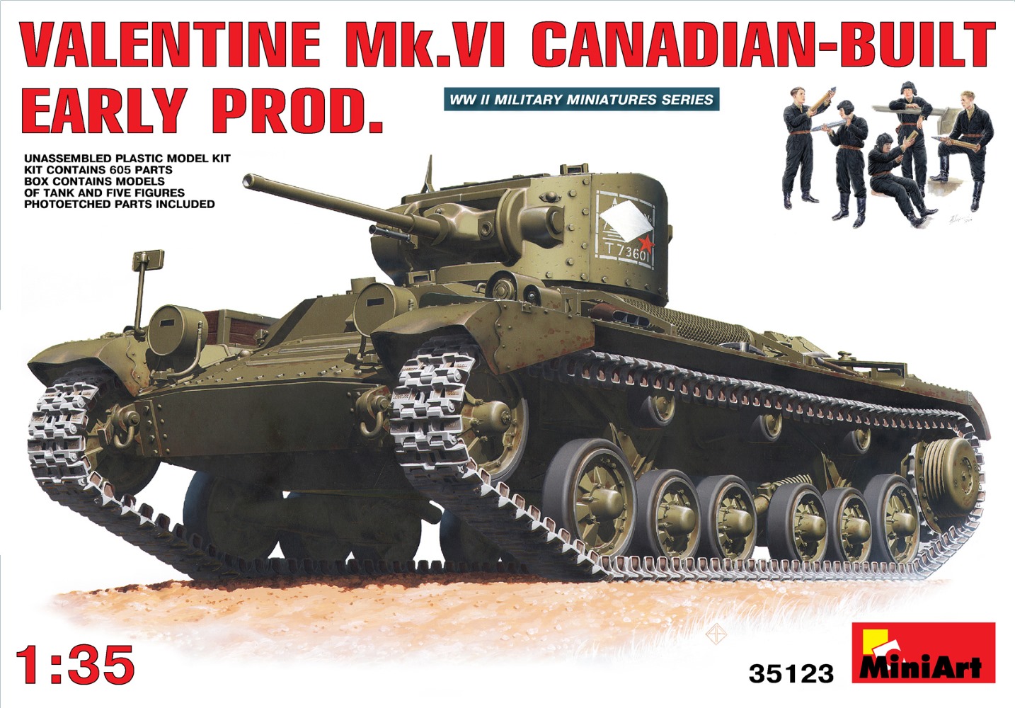 MA35123 - VALENTINE MK6 CANADIAN - BUILT EARLY PRODUCTION
