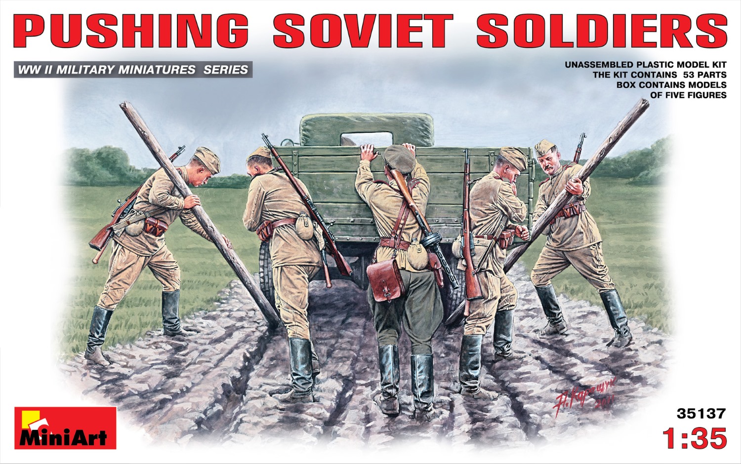MA35137 - PUSHING SOVIET SOLDIERS