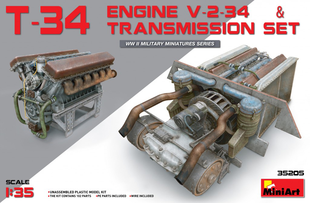 MA35205 - T-34 ENGINE (V-2-34)   TRANSMISSION SET