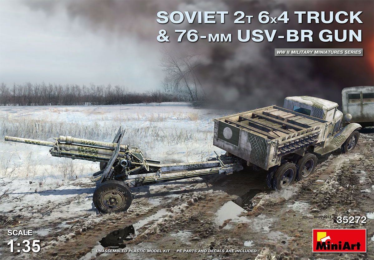 MA35272 - SOVIET 2 T 6X4 TRUCK with 76mm USV-BR GUN