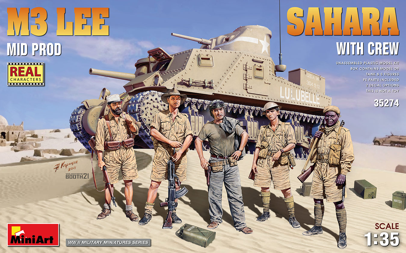 MA35274 - M3 Lee Mid Prod. Sahara w/Crew