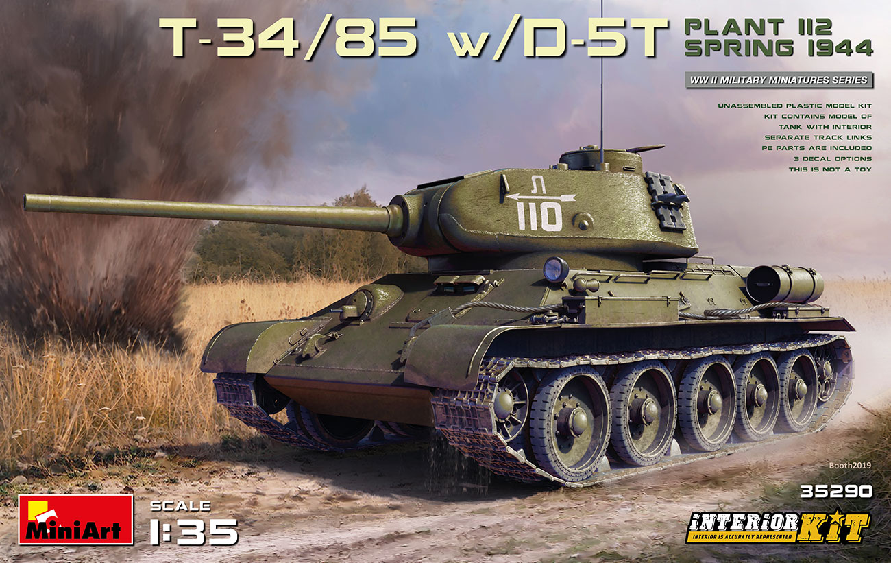 MA35290 - T-34/85 w/D-5T. PLANT 112. SPRING 1944. INTERIOR KIT