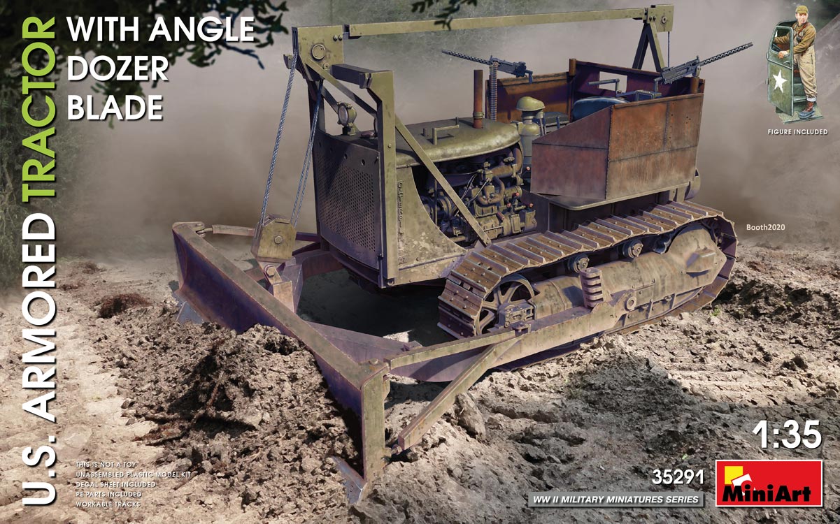 MA35291 - U.S. ARMORED TRACTOR WITH ANGLE DOZER BLADE