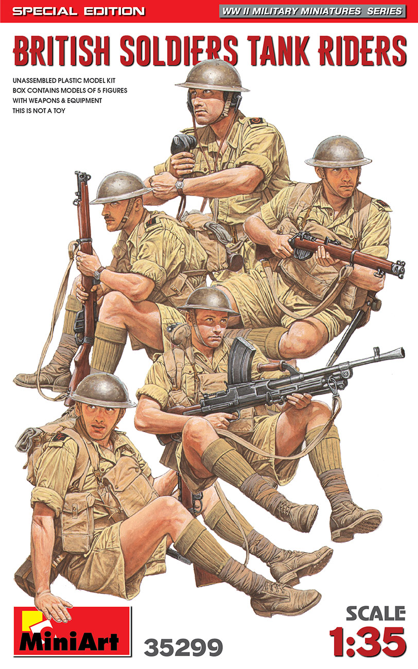 MA35299 - British Soldiers Tank Riders. Special Edition