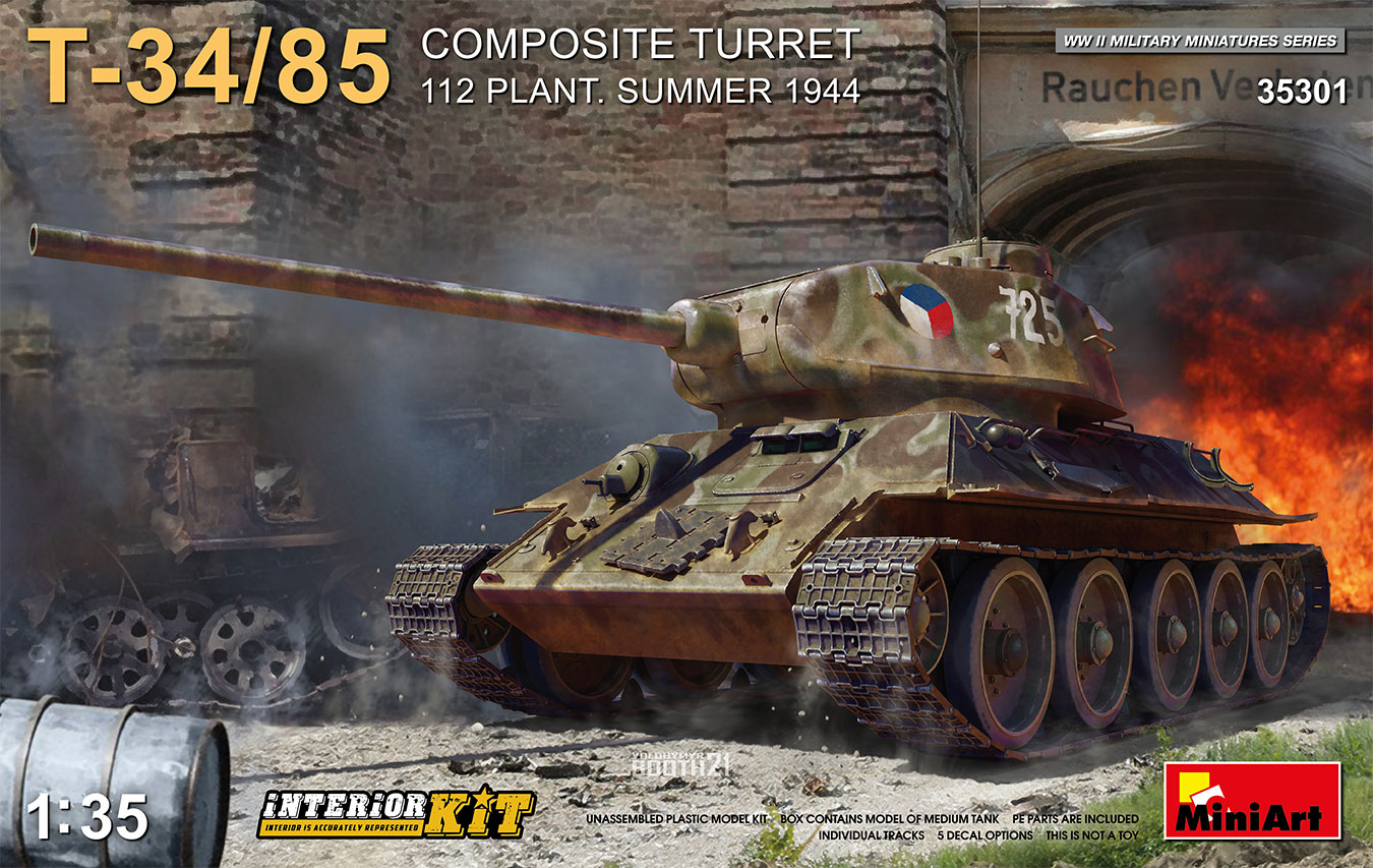 MA35301 - T-34-85 Composite Turret 112 Plant. Summer 1944 Inter. Kit