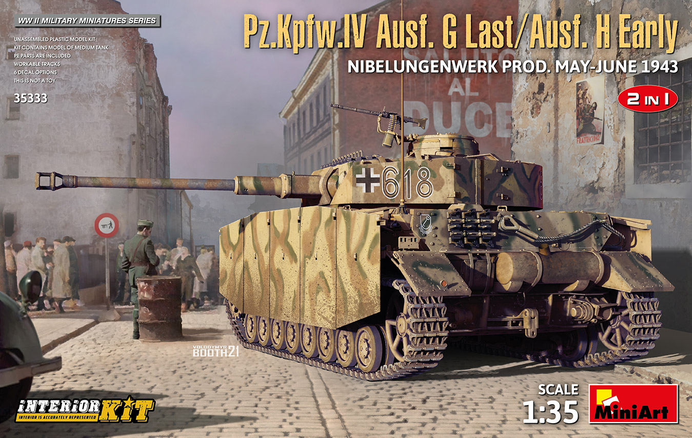 MA35333 - Pz.Kpfw.IV Ausf. G-Last/H-Early Nibelungenw. 2in1 Interior Kit