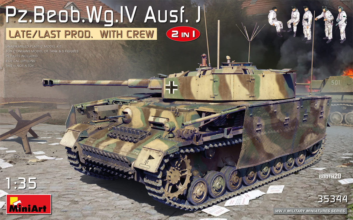 MA35344 - Pz.Beob.Wg.IV Ausf. J Late/Last Prod. 2 in 1 w/Crew