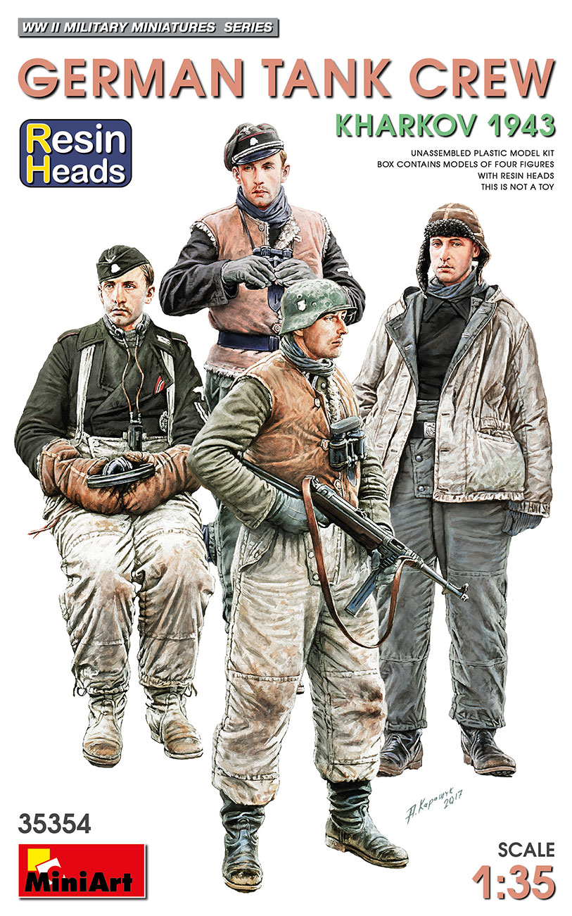 MA35354 - German Tank Crew.Kharkov 1943. Resin Heads