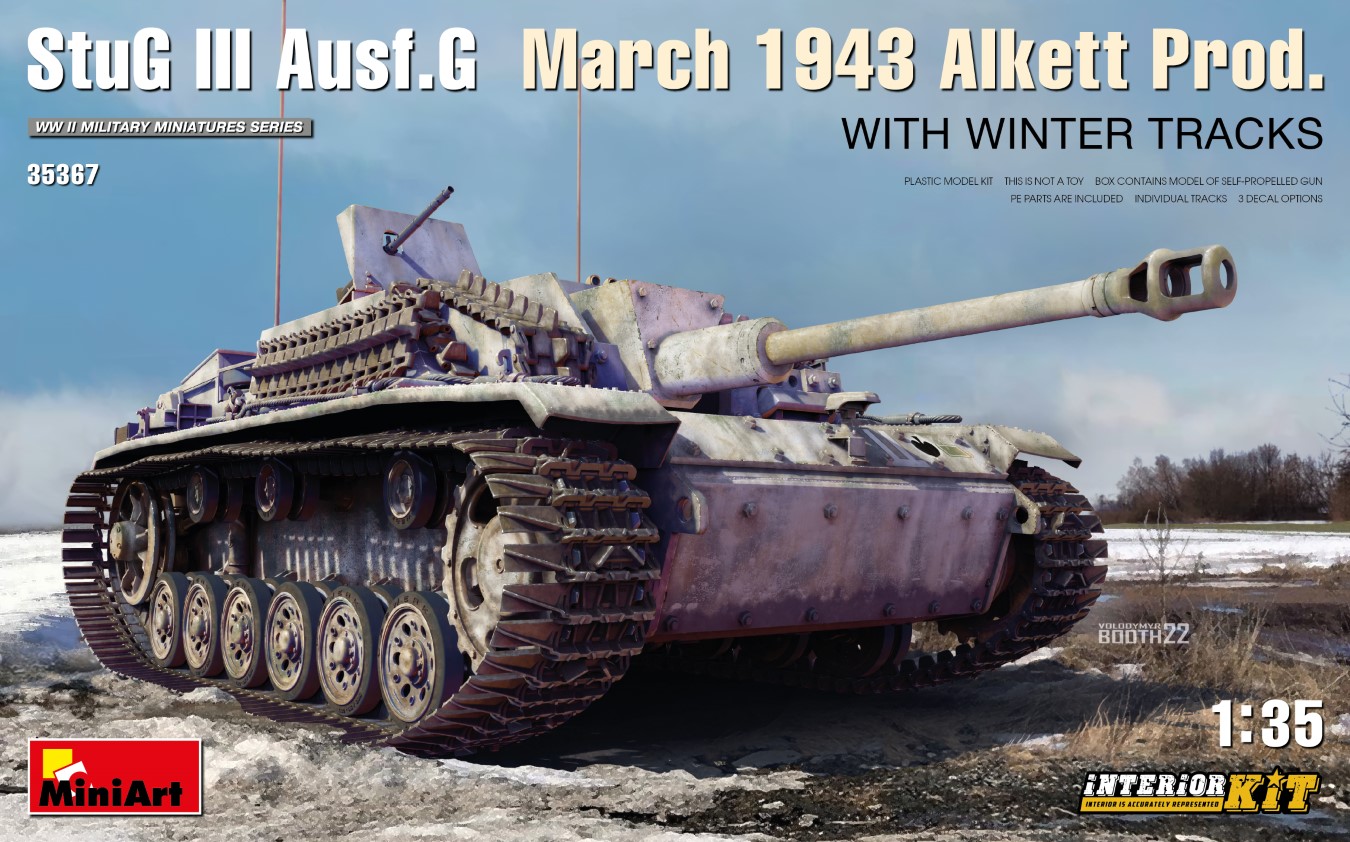 MA35367 - StuG III Ausf. G  March 1943 Alkett Prod Winter Tracks Interior Kit