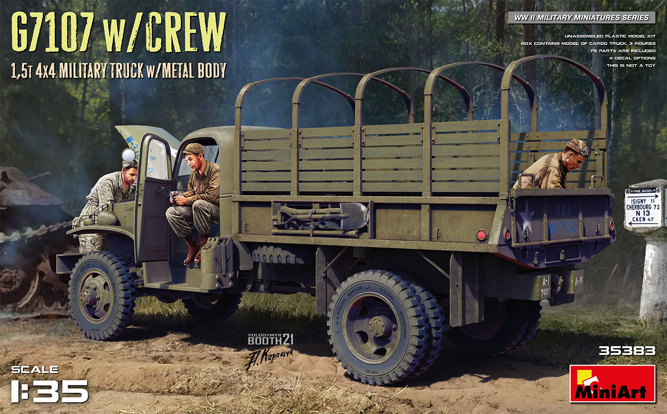 MA35383 - G7107 w/CREW 1,5t 4X4 CARGO TRUCK w/METAL BODY