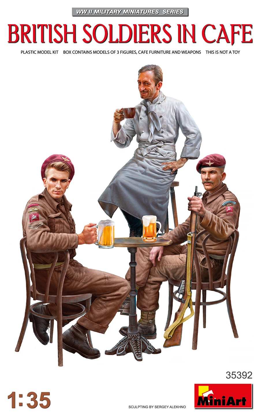 MA35392 - British Soldiers in Cafe