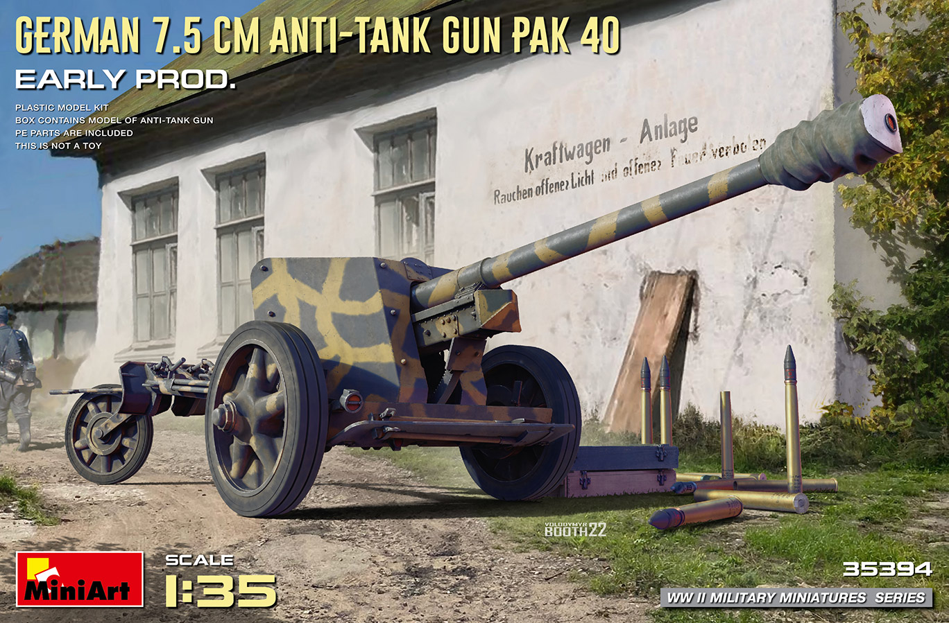MA35394 - German 7.5cm Anti-Tank Gun PaK 40. Early Prod