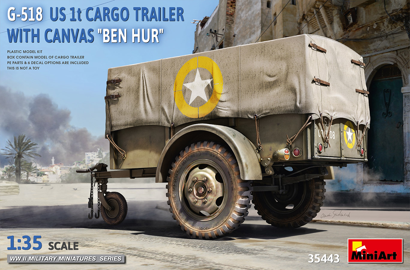 MA35443 - G-518 US 1t Cargo Trailer "Ben Hur" w/Canvas