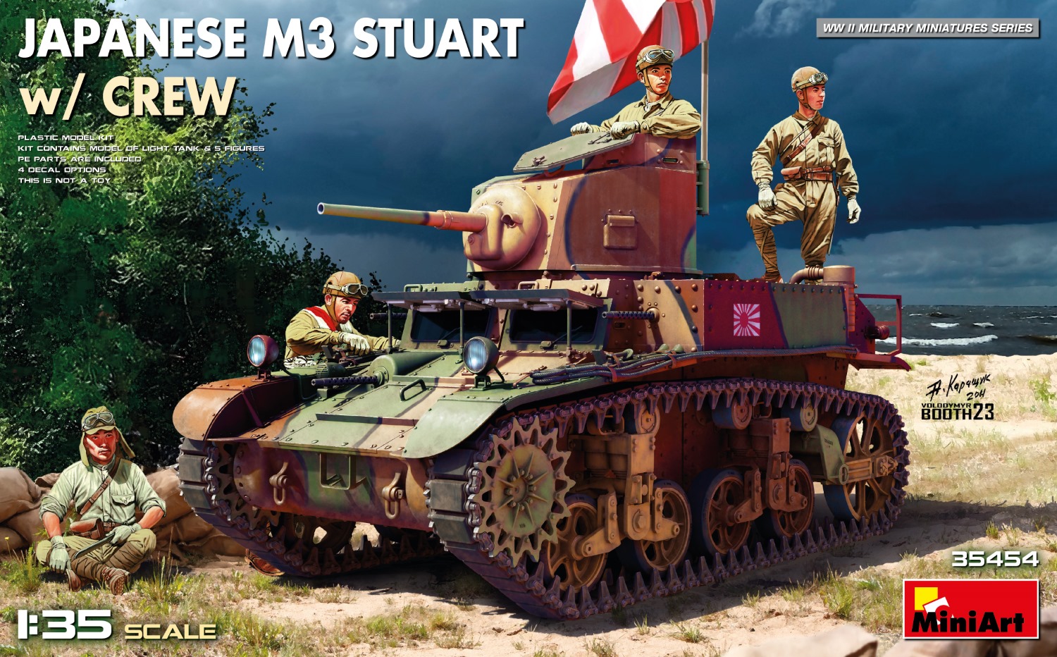 MA35454 - Japanese M3 Stuart  w/ Crew