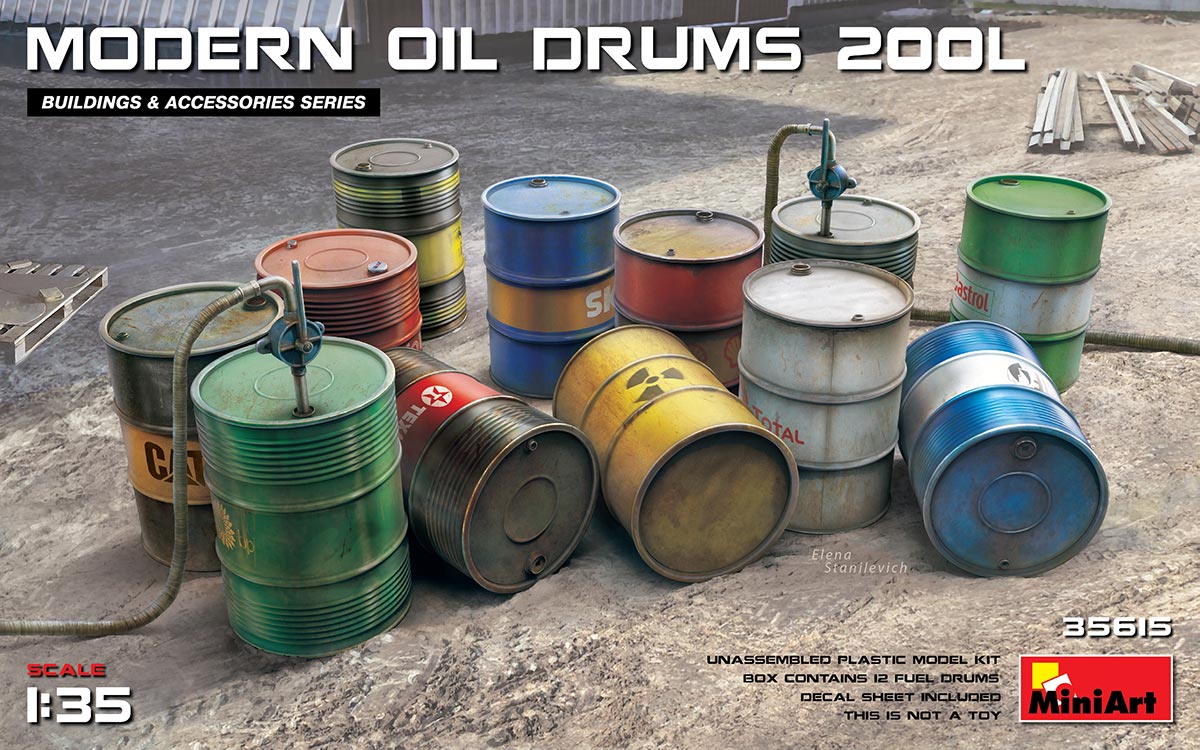 MA35615 - MODERN OIL DRUMS 200L