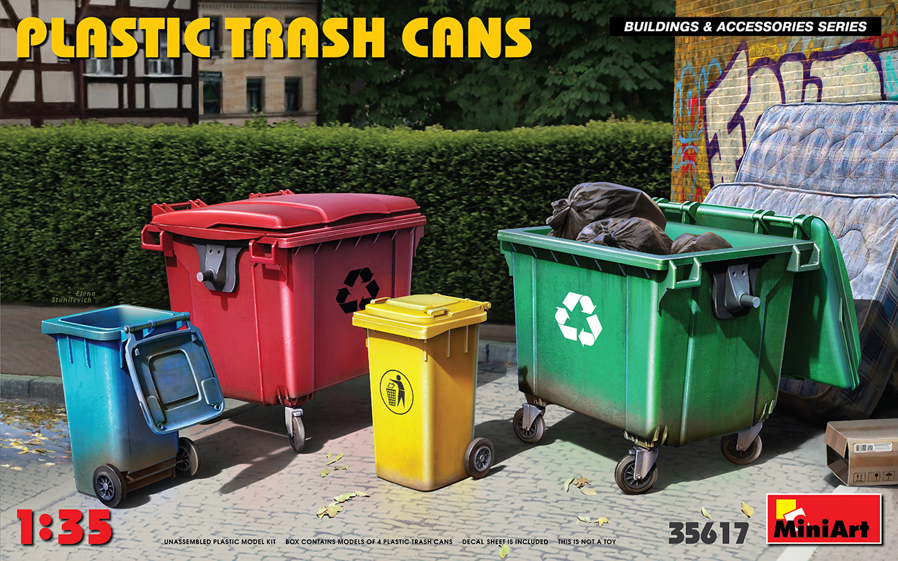 MA35617 - Plastic Trash Cans