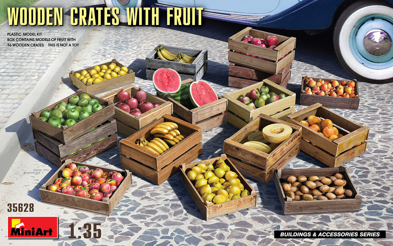 MA35628 - Wooden Crates with Fruit