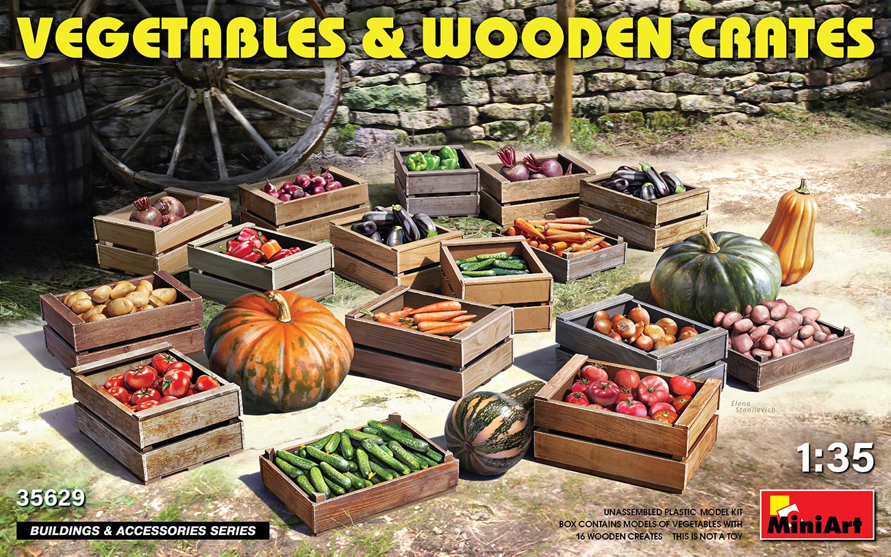 MA35629 - Vegetables & Wooden Crates