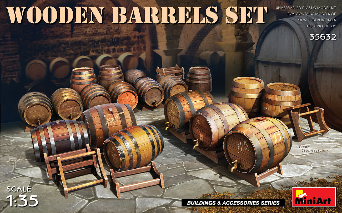MA35632 - Wooden Barrels