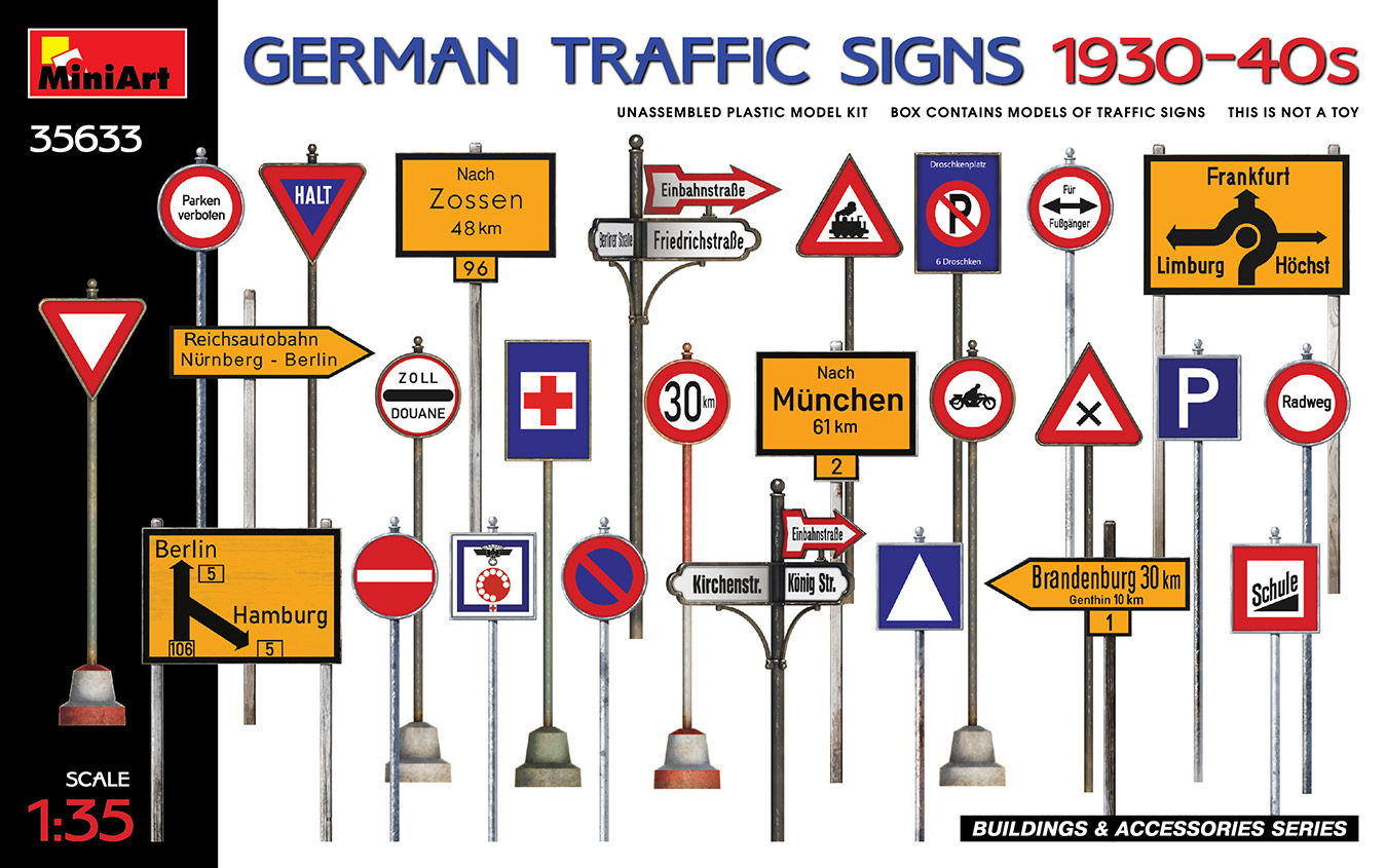 MA35633 - German Traffic Signs 1930-40s