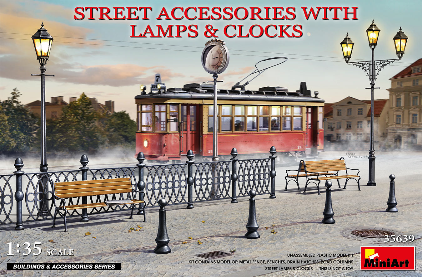 MA35639 - STREET ACCESSORIES WITH LAMPS & CLOCKS