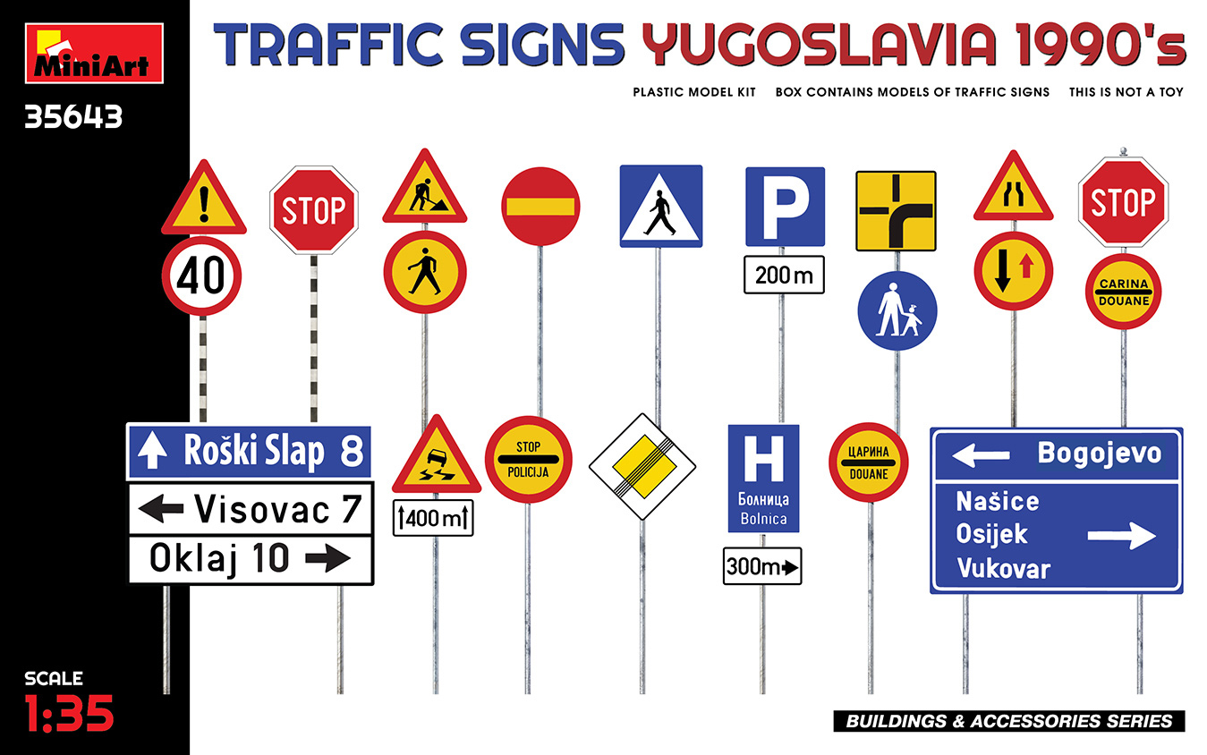 MA35643 - Traffic Signs Yugoslavia 1990s