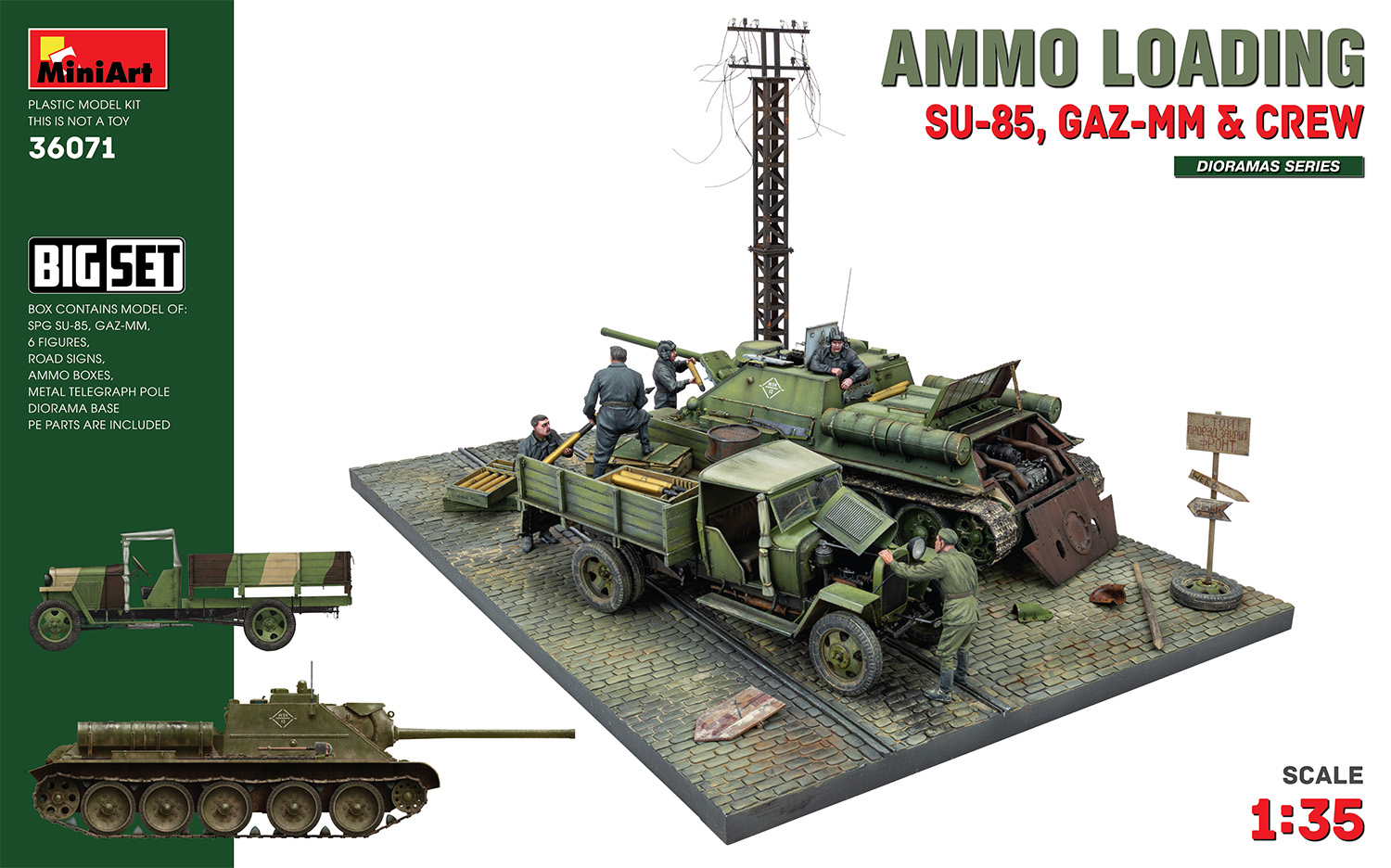 MA36071 - Ammo Loading (SU-85,GAZ-MM&Crew). Big Set