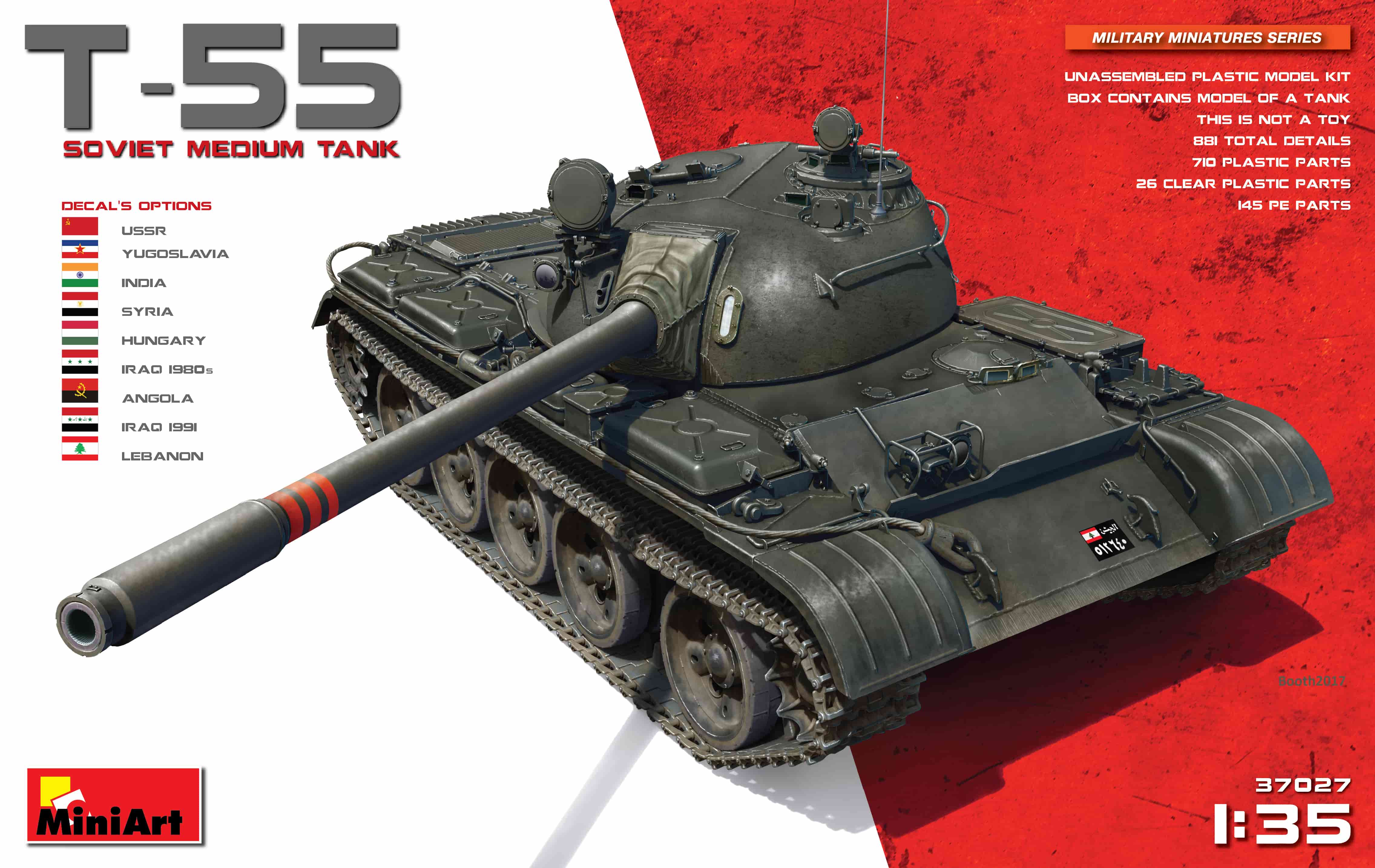 MA37027 - T-55 SOVIET MEDIUM TANK
