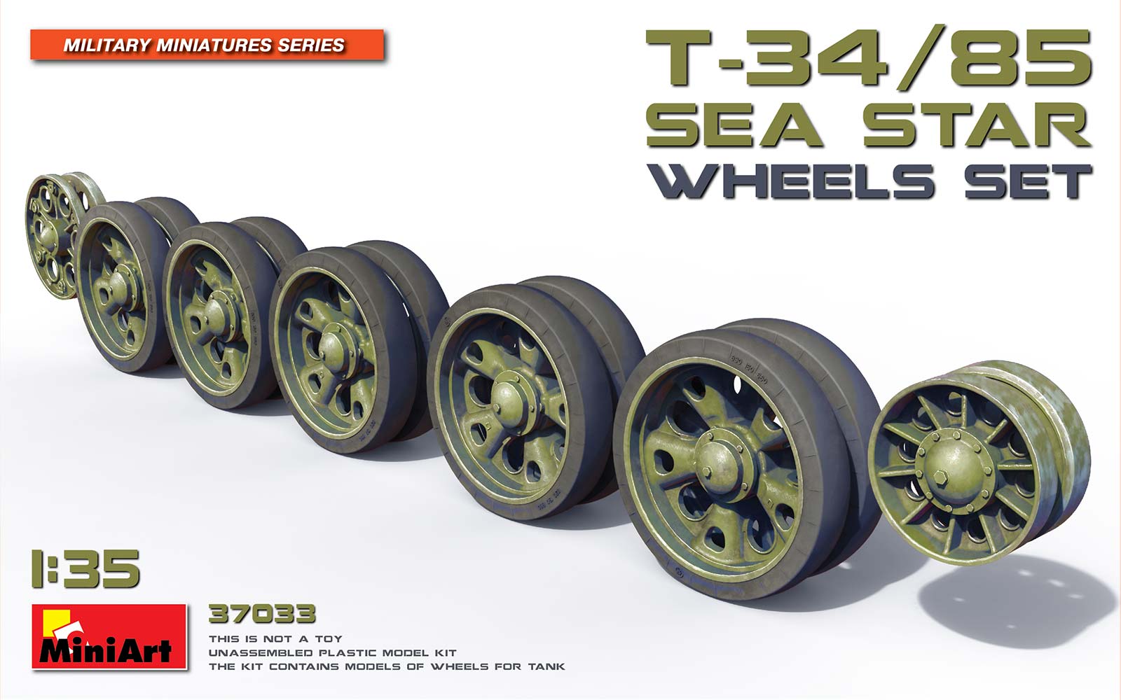 MA37033 - T-34/85 Sea Star Wheels Set