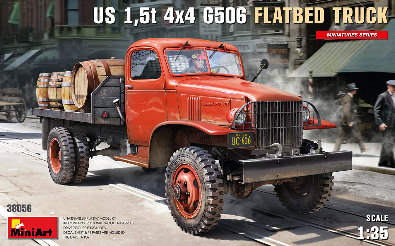 MA38056 - US 1,5t 4x4 G506 FLATBED TRUCK
