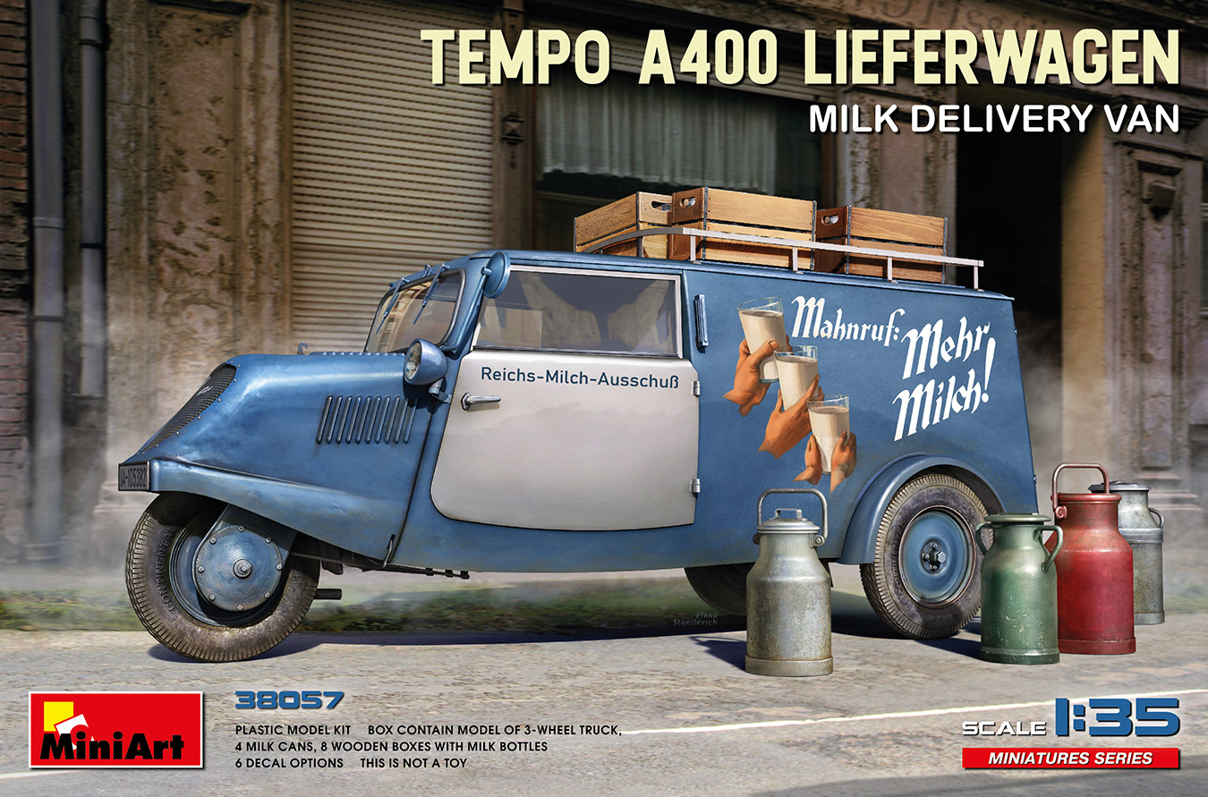 MA38057 - Tempo A400 Lieferwagen. Milk Delivery Van